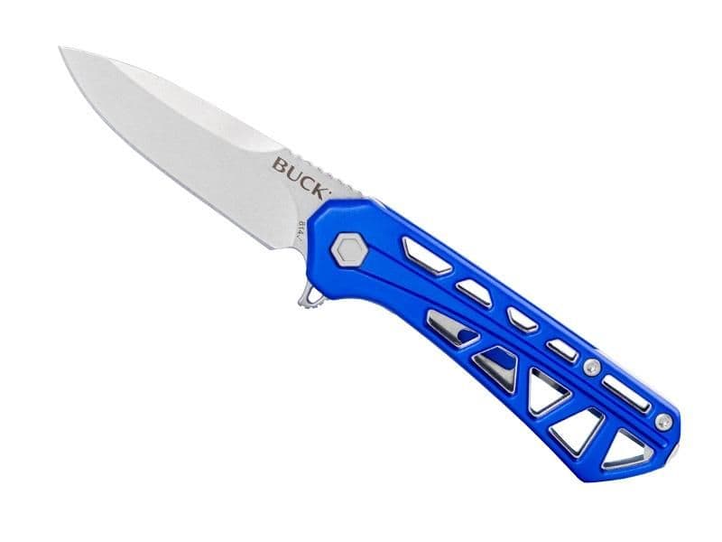 COUTEAU BUCK MINI TRACE BLEU 0814BLS