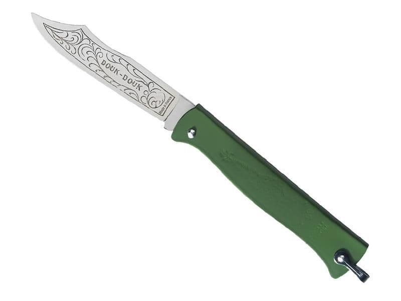 COUTEAU DOUK-DOUK VERT 11CM INOX