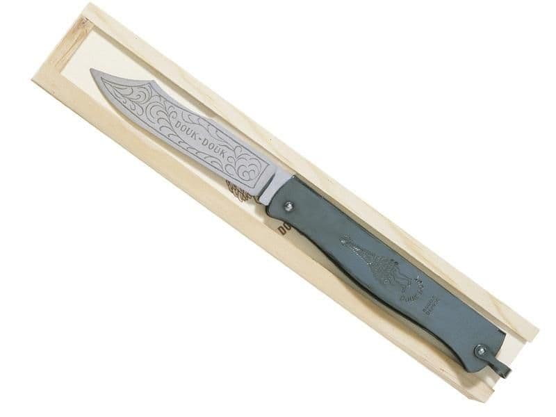 DOUK-DOUK GEANT NOIR 14CM CARBONE EN PLUMIER BOIS