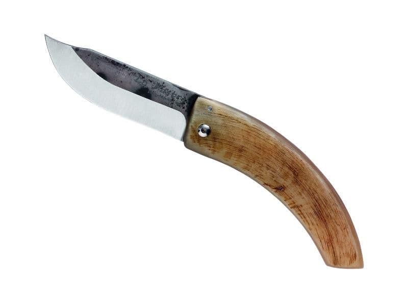 COUTEAU LO PASTRE CORNE DE BELIER 12CM CARBONE