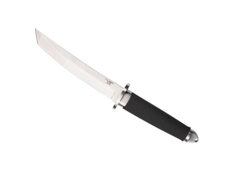 TANTO HERBERTZ GOMME NOIR 18CM INOX + ETUI NOIR